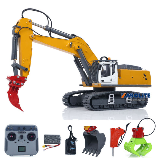 US Stock Kabolite 5901 100S 1/18  Electric Lifting RC Excavator Flysky Remote Control Digger Engineering Vehicle Electric Ripper Hammer Claw