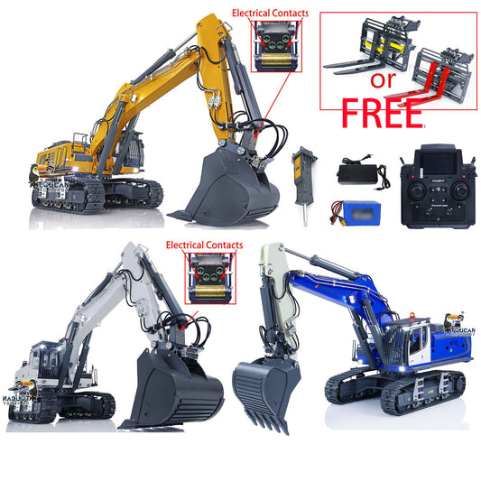 Kabolite K970-100S Pro Metal 1/14 Hydraulic RC Excavator RTR Digger Paladin PL18EV Lite Radio Battery Heavy Construction Vehicles Smoker Light Sound