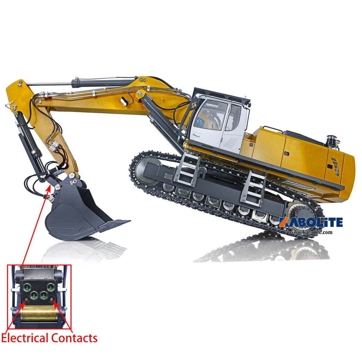 Kabolite 1/14 K970-100S Pro Hydraulic RC Excavator Metal Digger PL18EV Lite Radio System Light Sound