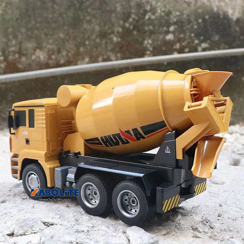 IN Stock HUINA 1333 1/18 Plastic RC Concrete Mixer Truck with 6CH 2.4G Radio Controller Lights Gift for Boys