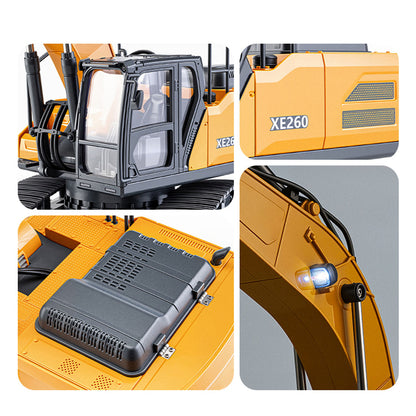 Pre-order HUINA 1/24 Electric RC Excavator XC1523 Remote Control Digger RTR 360 Degree Rotation Finished Model Metal Bucket Light Sound