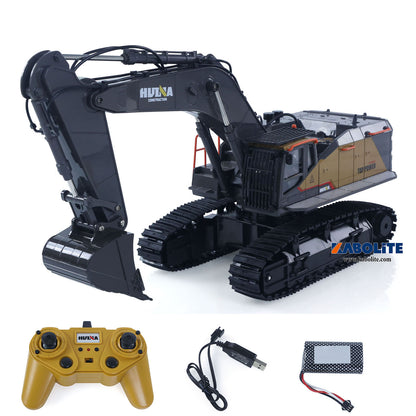 HUINA 1592 1/14 22CH 2.4G RC Excavator Remote Control Digger Construction Vehicle with Light Sound Gift for Hobbyists Model