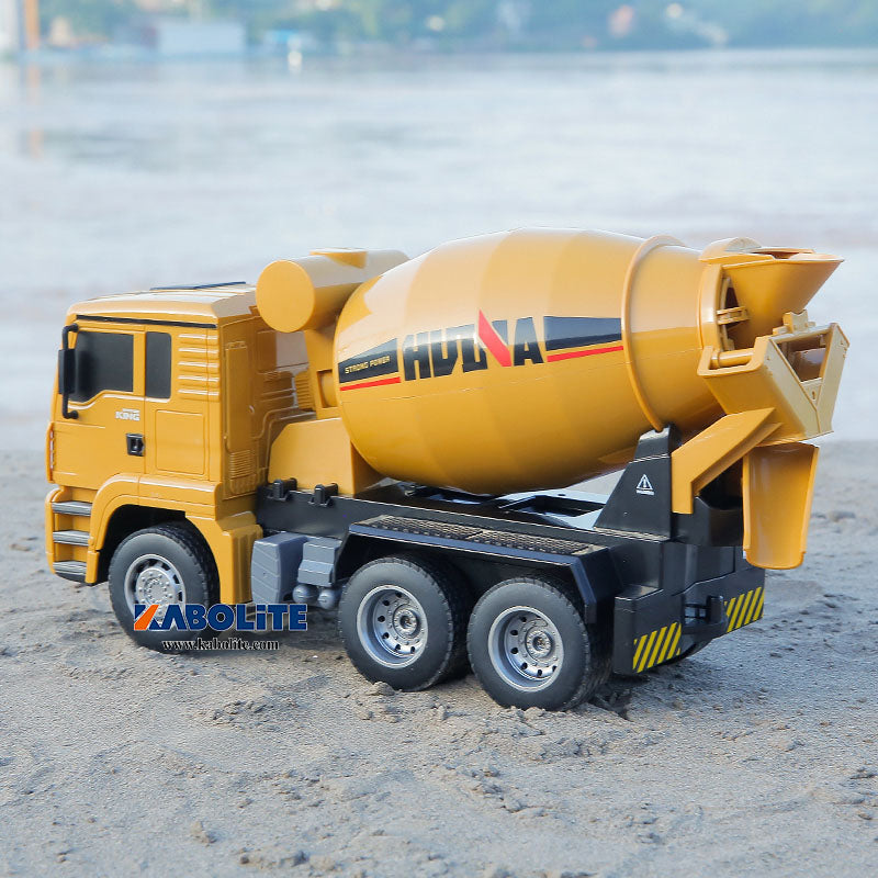 IN Stock HUINA 1333 1/18 Plastic RC Concrete Mixer Truck with 6CH 2.4G Radio Controller Lights Gift for Boys