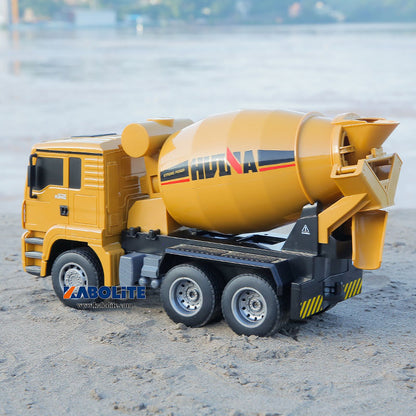 IN Stock HUINA 1333 1/18 Plastic RC Concrete Mixer Truck with 6CH 2.4G Radio Controller Lights Gift for Boys