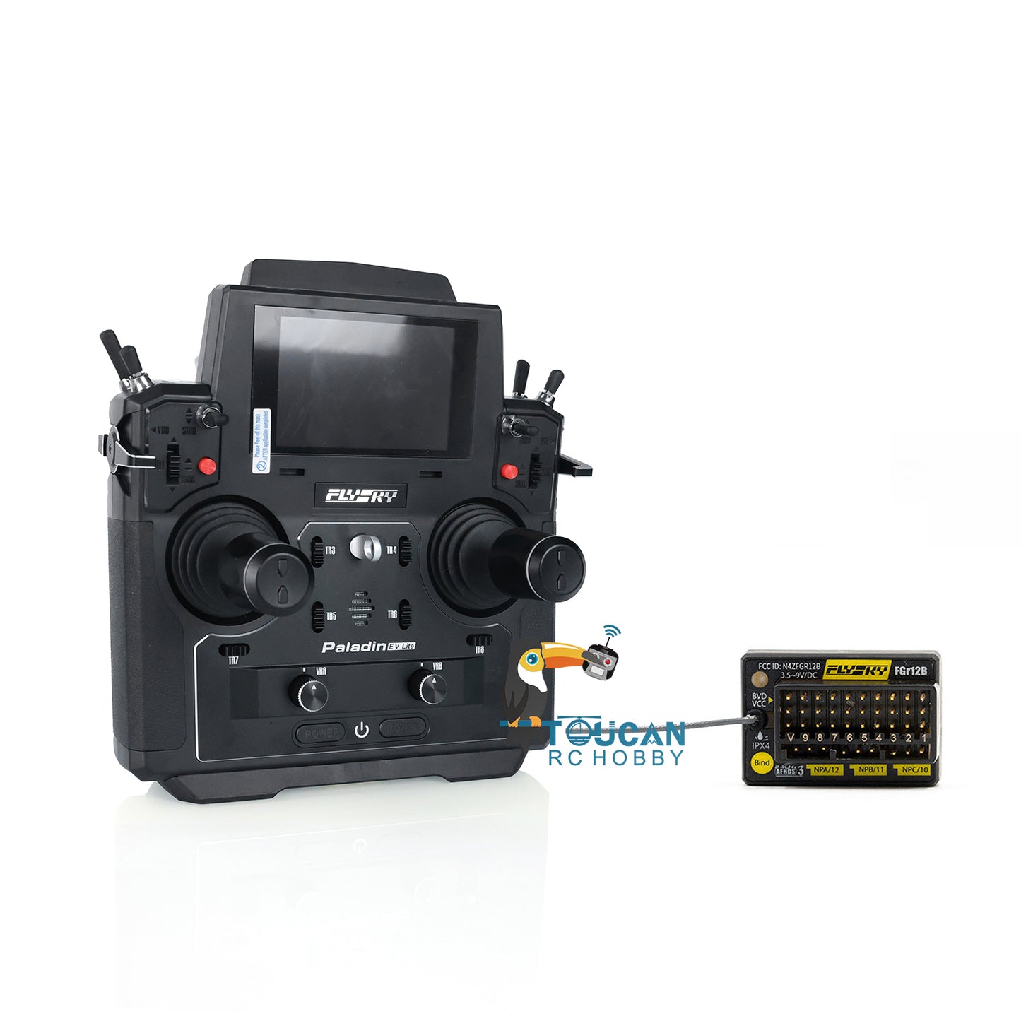 Flysky PL18EV Lite Transmitter Radio System FGr12B Receiver for RC Boat Remote Control Car Excavator Truck Hobby Model
