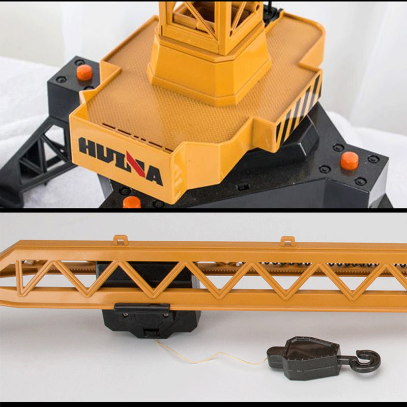 HUINA 585 Toys RC 1/14 12CH Lifting Tower Crane Model Gifts 2.4G Radio Battery Remote Control Construction Model