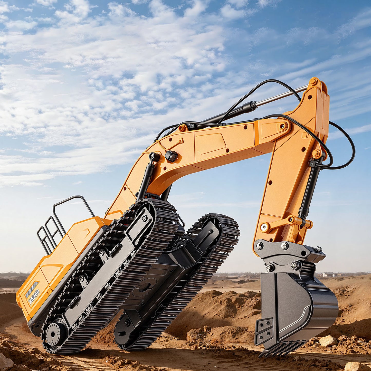 Pre-order HUINA 1/24 Electric RC Excavator XC1523 Remote Control Digger RTR 360 Degree Rotation Finished Model Metal Bucket Light Sound
