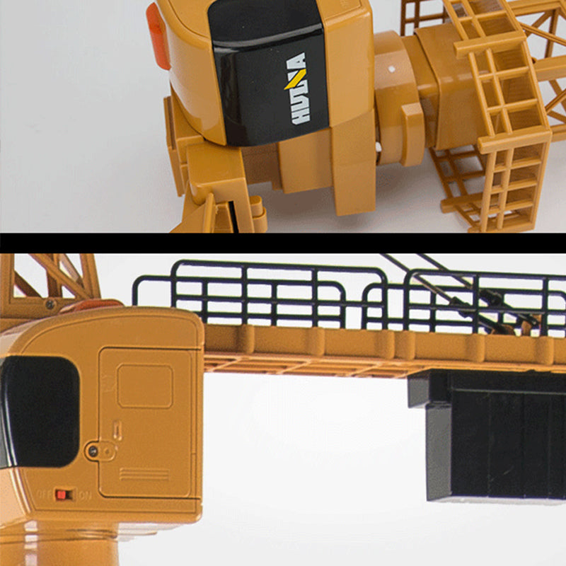 HUINA 585 Toys RC 1/14 12CH Lifting Tower Crane Model Gifts 2.4G Radio Battery Remote Control Construction Model