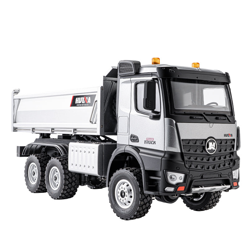 Pre-order HUINA 1598PRO 1/14 Metal Remote Control Dump Truck 6X6 Engineering Vehicle Electric RC Tipper Model Light Sound System Battery