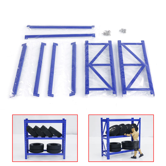 Metal Tire Rack Decorative Part for 1/14 RC Tractor Truck 1/10 1/12 Remote Control Car Construction Vehicles Model DIY Universal