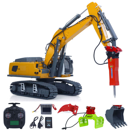 US Stock KABOLITE K962 100S 1/18 Remote Control Hydraulic Excavator RC Digger FlySky ST8 Remote Controller Electric Claw Ripper Hammer