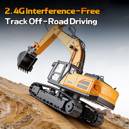 Pre-order HUINA 1/24 Electric RC Excavator XC1523 Remote Control Digger RTR 360 Degree Rotation Finished Model Metal Bucket Light Sound