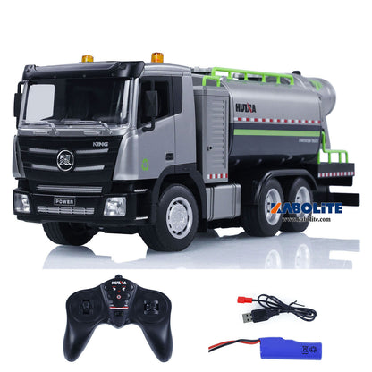 HUINA 1316 1/18 Plastic RC Fog Cannon Truck Model with 9CH 2.4G Radio Controller for Construction Site Dust Hobbyists
