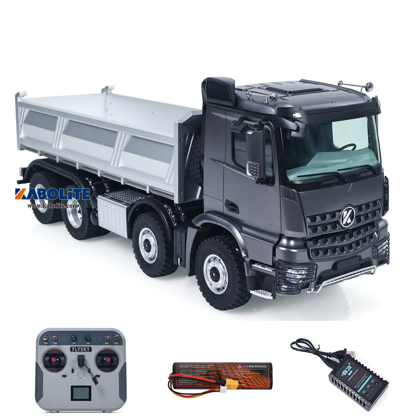 Fast Free Shipping for EU Kabolite 8X8 1/14 K5703 RC Dump Truck Electric Lifting Remote Control Tipper Model 2Speed Gearbox Lights Sound System