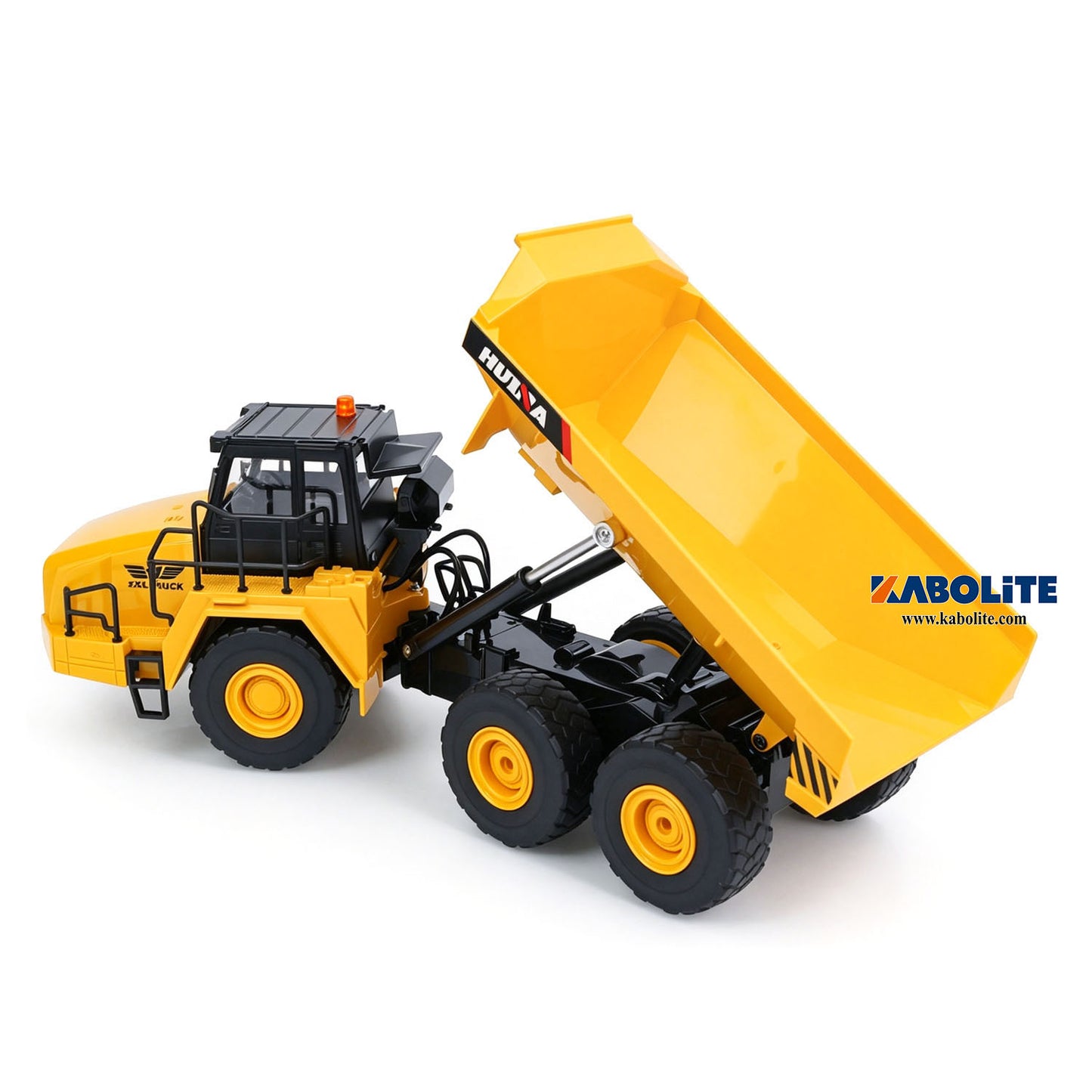 IN Stock HUINA 553 1/16 Half Metal Electric Remote Control Dump Truck RC Construction Vehicle Tipper Lights Sounds Effect RTR Model