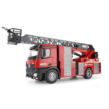 HUINA Toy 1/14 561 2.4G Sprayable Scaling Ladder Fire Truck Tractor Sound Light System RC Model Car