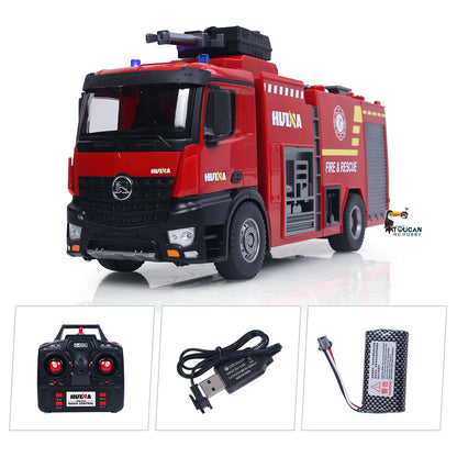 HUINA 1/14 562 2.4G Remote Control Box Water Sprayable Fire Truck Car Toy RC Sprinkler Fire Model Gift Battery