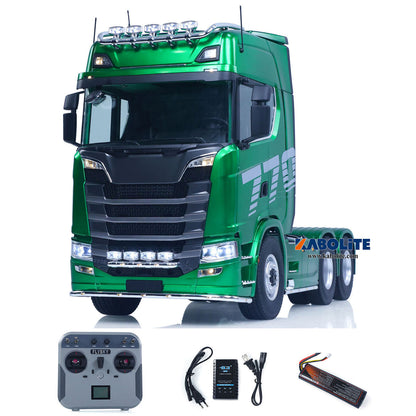 Fast Free Shipping for EU 1/14 KABOLITE 770S 100 6X6 RC Tractor Truck Romote Control RTR Vehicle Model 2 Speed Axle Locks Metal Chassis Rail Openable Door