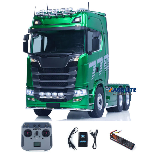 Fast Free Shipping for EU 1/14 KABOLITE 770S 100 6X6 RC Tractor Truck Romote Control RTR Vehicle Model 2 Speed Axle Locks Metal Chassis Rail Openable Door