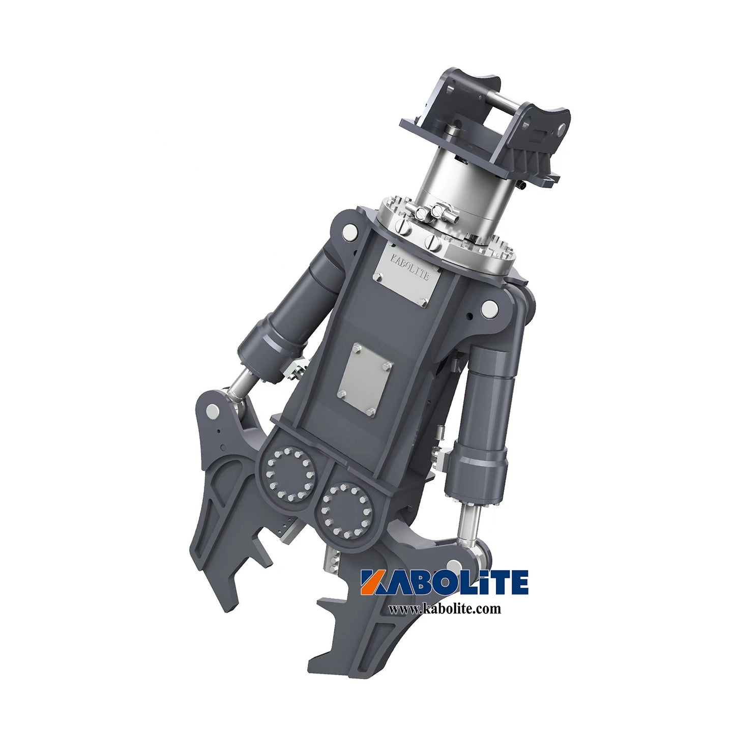 Kabolite Metal Hydraulic Claw Shear Fork Attachment Upgrade Spare Parts for 1/14 K350-200 RC Excavator Construction Digger
