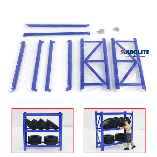 Kabolite Metal Tire Rack Decorative Part for 1/14 RC Tractor Truck 1/10 1/12 Remote Control Construction Vehicles Model