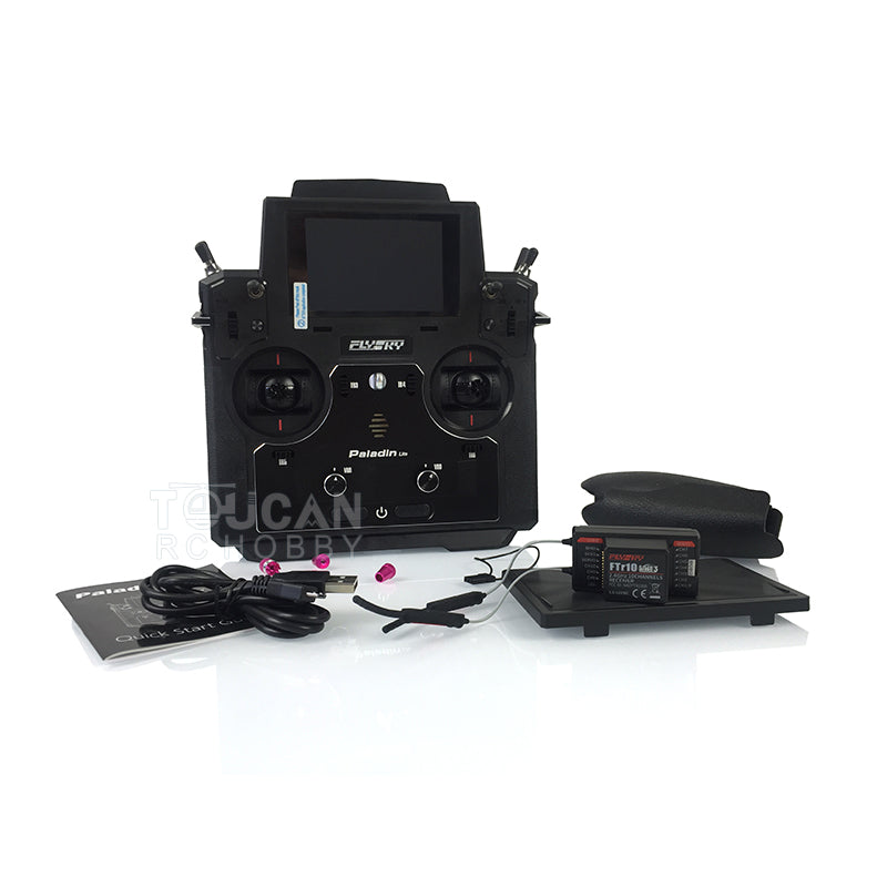 Flysky 10CH Paladin PL18 Lite Transmitter Radio System FTr10 Receiver for Remote Control Truck Car Model RC Boat Construction Vehicle