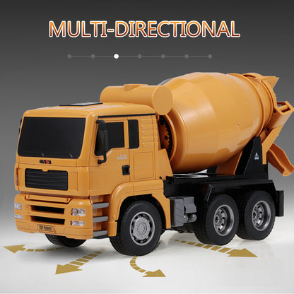 HUINA 1/18 333 1333 6CH Remote Control Concrete Car Mixer Truck RC Model Tractor Toy Gift 2.4G Radio