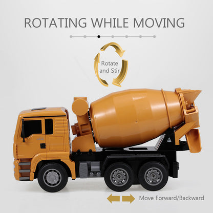 HUINA 1/18 333 1333 6CH Remote Control Concrete Car Mixer Truck RC Model Tractor Toy Gift 2.4G Radio
