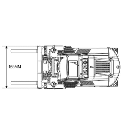 US Stock Kabolite K180-100 1/14 4X2 Remote Control Hydraulic Forklift 3-Way Vavles RTR Flysky ST8 Radio Controller Light Sound System