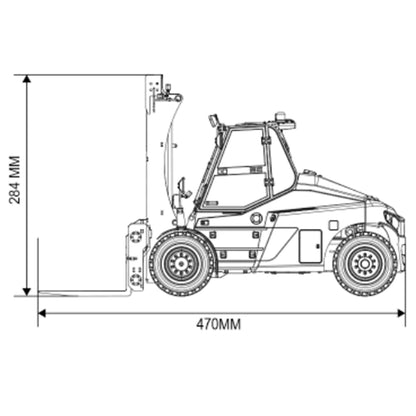 US Stock Kabolite K180-100 1/14 4X2 Remote Control Hydraulic Forklift 3-Way Vavles RTR Flysky ST8 Radio Controller Light Sound System