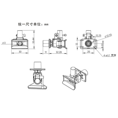 IN Stock Kabolite Metal Rear Hook for 1/14 K3361 K3362 K3363 K3364 K3365 K3366 Hydraulic RC Dump Truck Tipper Construction Vehicle Model