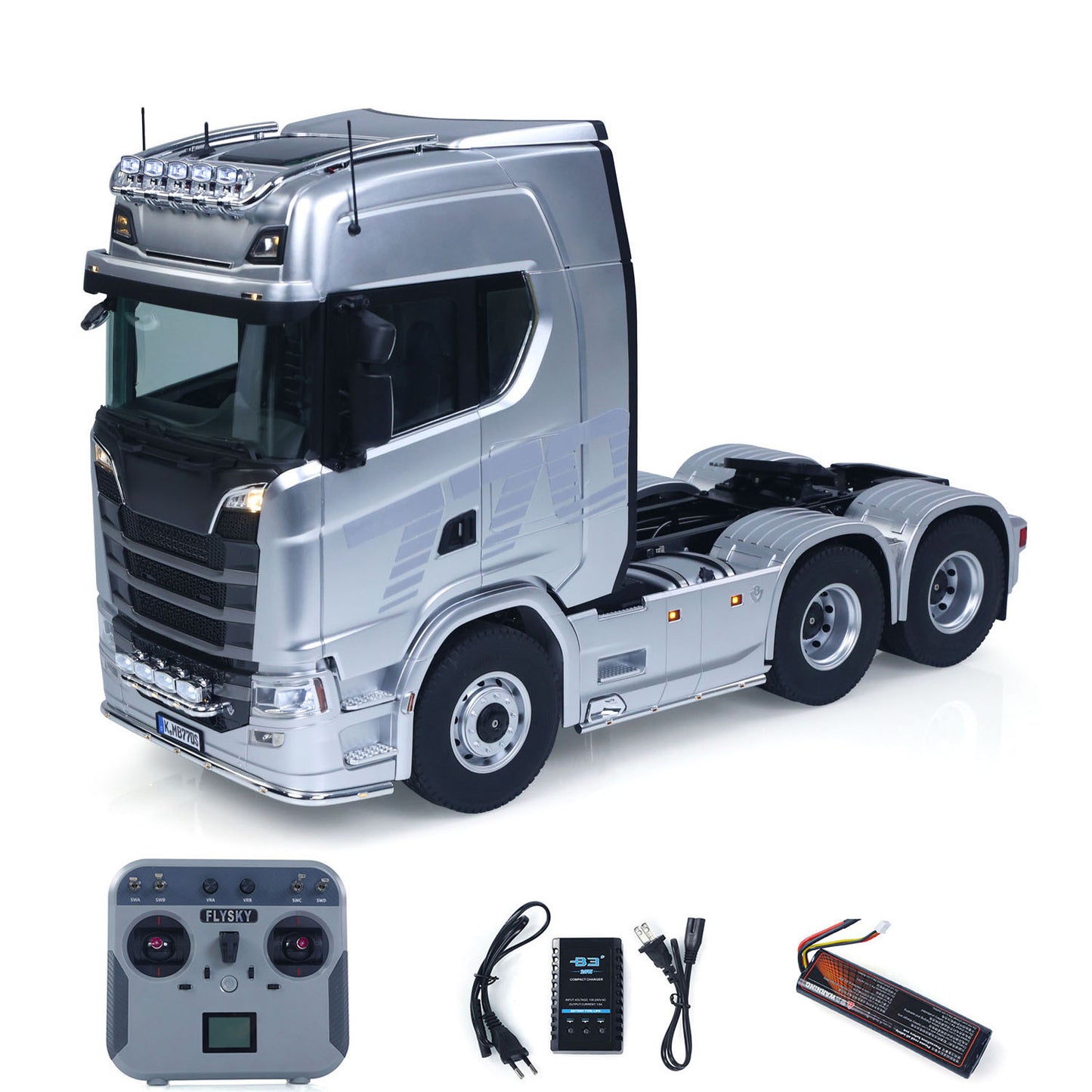 KABOLITE 6*6 Ready To Run 1/14 RC Tractor Truck Remote Control Car Hobby Model Painted Assembled 770S With Light Sound