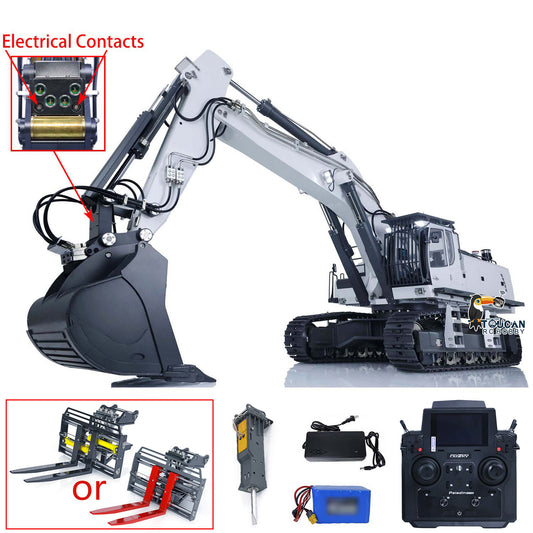 IN STOCK Kabolite 1/14 Remote Control Hydraulic Excavator K970 100S Pro RC Digger Electric Car Model Ready to Run Assembled Painted