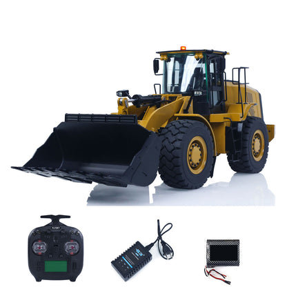 Flash Sale IN STOCK KABOLITE K966 2.4G 1/16 Hydraulic RC Loader Radio Control Truck 966 Electric Car DIY Model 7500mAh Battery Light System