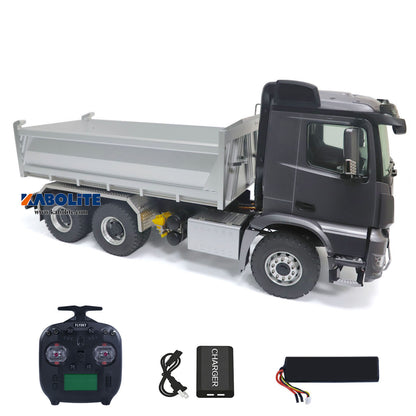 Kabolite K3364 1/14 6x6 Metal Hydraulic RC Dump Truck with Differential Lock Light Sound