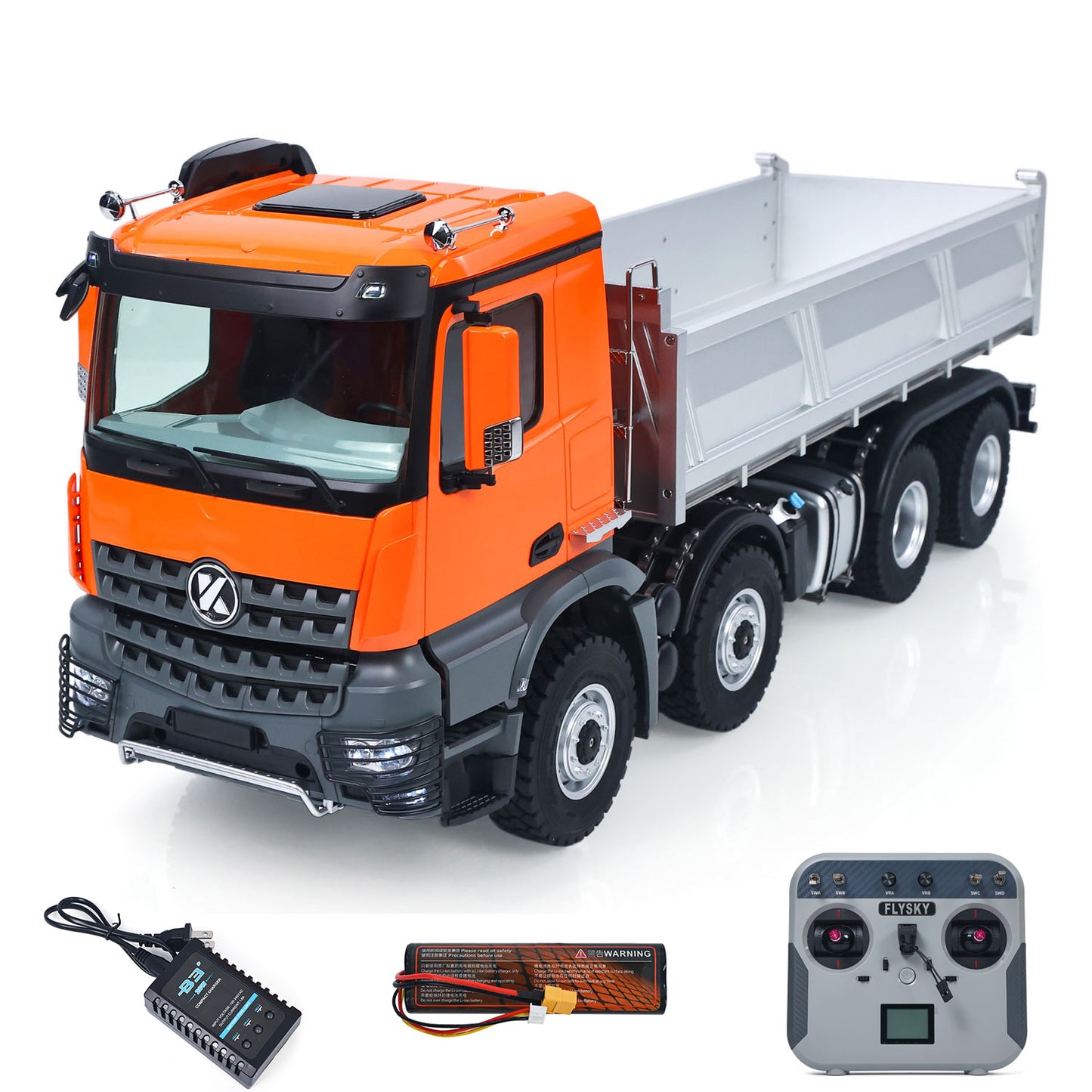 Fast Free Shipping for EU Kabolite 1/14 K5703 Electric RC Dump Truck 8X8 Remote Control Tipper Model 2Speed Transmission Lights Sounds Battery Charger