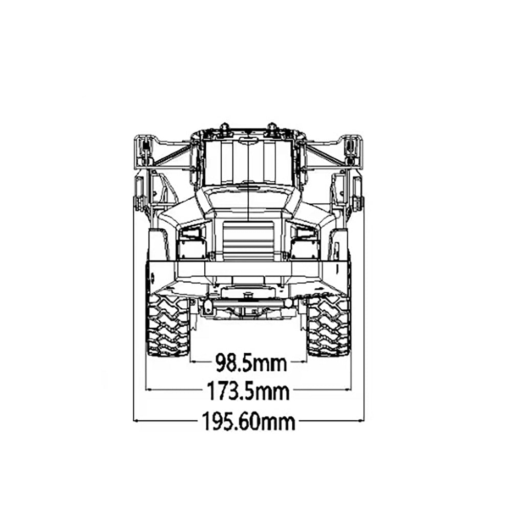 Flash Sale US Stock KABOLITE K960 1/20 RC Hydraulic Articulated Truck 6x6 Remote Control Dumper Cars Lights System ST8 Transmitter Battery