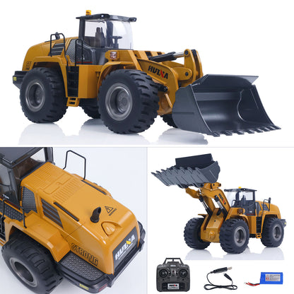 DE Stock 1/14 HUINA Toys 2.4G 1583 Remote Control Loader Electric RC Construction Vehicles Model Lifting System Lights Sound Unit