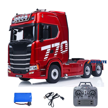 US Stock HUINA 1/18 Radio Controlled Tractor Truck 1501PRO RTR 6*4 Plastic 2.4G 19CH RC Lorry Model Light Sound System