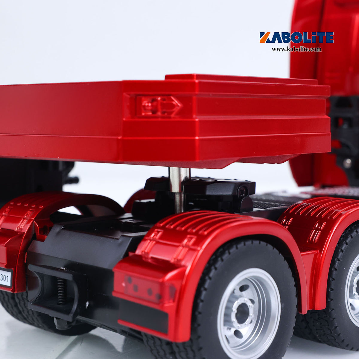 IN Stock HUINA RTR 1/24 Remote Control Tractor Truck 770S W/ Light Sound System Manual Support Legs Tail Board 3Axle Semi Flatbed Trailer