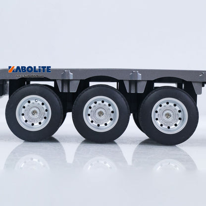 IN Stock HUINA RTR 1/24 Remote Control Tractor Truck 770S W/ Light Sound System Manual Support Legs Tail Board 3Axle Semi Flatbed Trailer