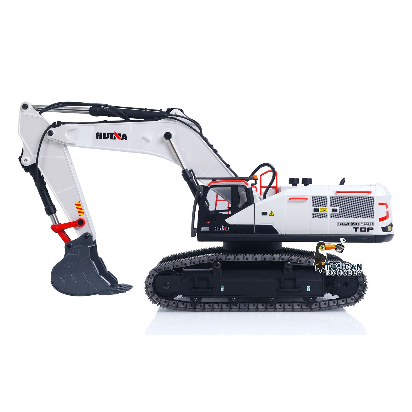 1/14 HUINA RC Metal Excavator Model Toys 1594 Radio Light Battery 22CH Sound Wooden Claw Ball Claw
