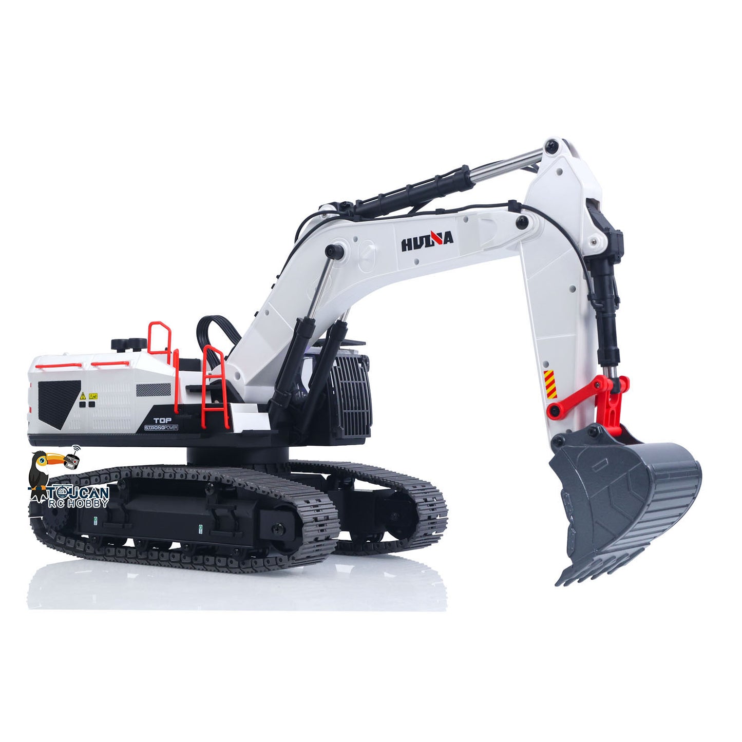 1/14 HUINA RC Metal Excavator Model Toys 1594 Radio Light Battery 22CH Sound Wooden Claw Ball Claw