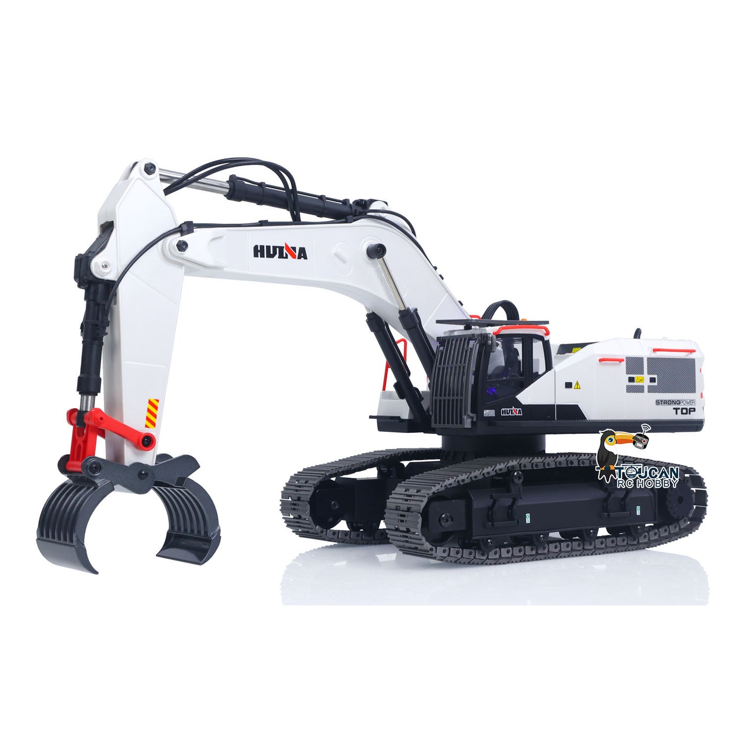 1/14 HUINA RC Metal Excavator Model Toys 1594 Radio Light Battery 22CH Sound Wooden Claw Ball Claw