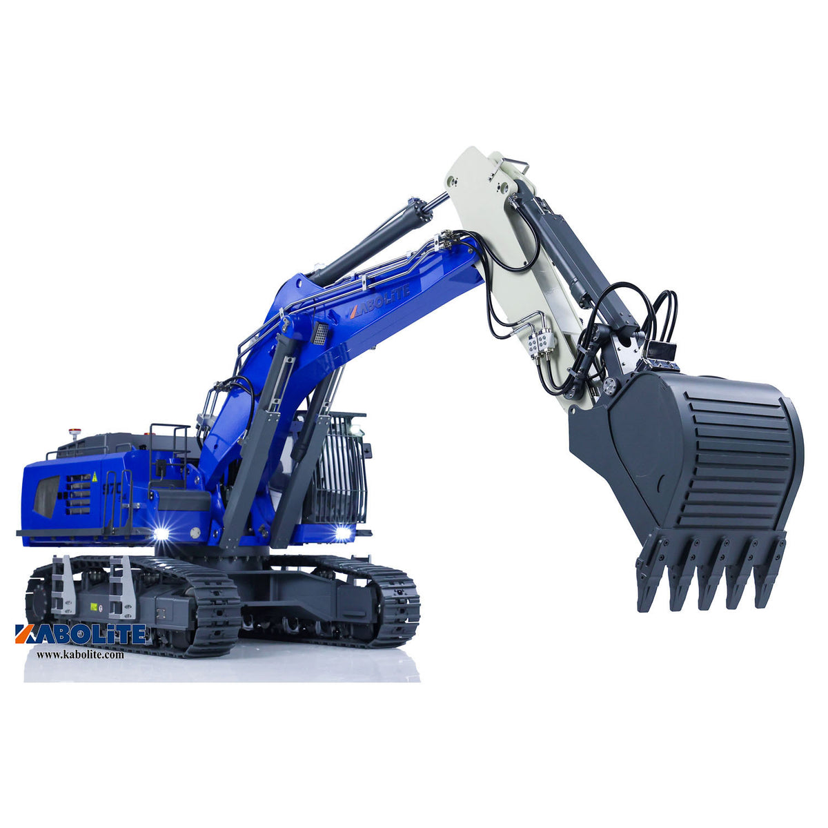Kabolite 1/14 K970-100S Pro Hydraulic RC Excavator Metal Digger PL18EV Lite Radio System Antenna Smoke Coarse Filter GPS