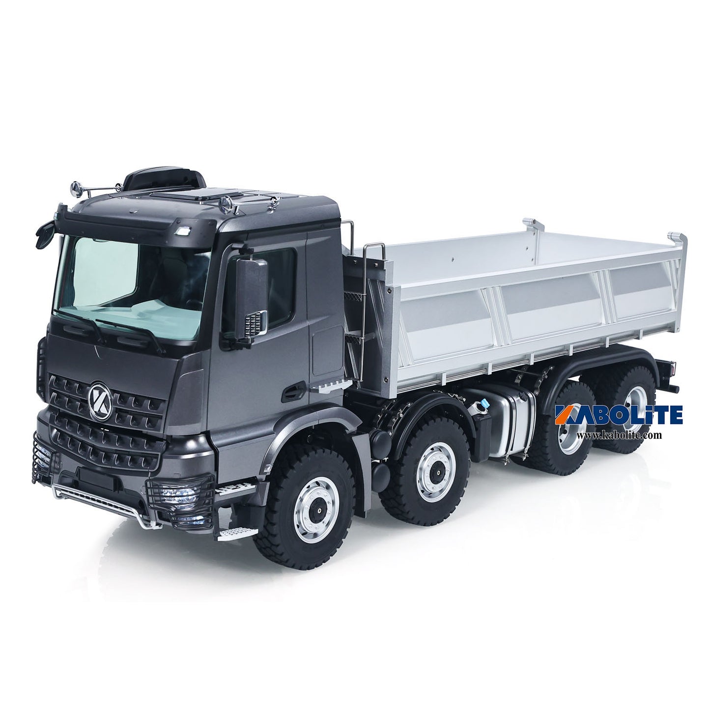 US Stock RTR Kabolite 8X8 1/14 RC Dump Truck K5703 Electric Lifting Remote Control Tipper Model 2Speed Gearbox Lights Sound System