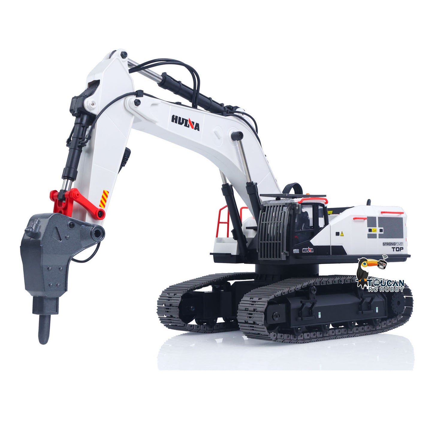 1/14 HUINA RC Metal Excavator Model Toys 1594 Radio Light Battery 22CH Sound Wooden Claw Ball Claw