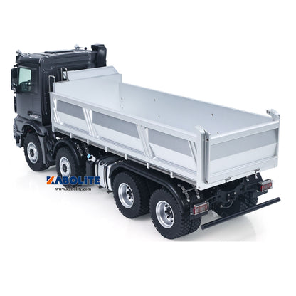 Fast Free Shipping for EU Kabolite 8X8 1/14 K5703 RC Dump Truck Electric Lifting Remote Control Tipper Model 2Speed Gearbox Lights Sound System