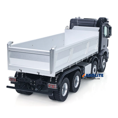Fast Free Shipping for EU Kabolite 8X8 1/14 K5703 RC Dump Truck Electric Lifting Remote Control Tipper Model 2Speed Gearbox Lights Sound System