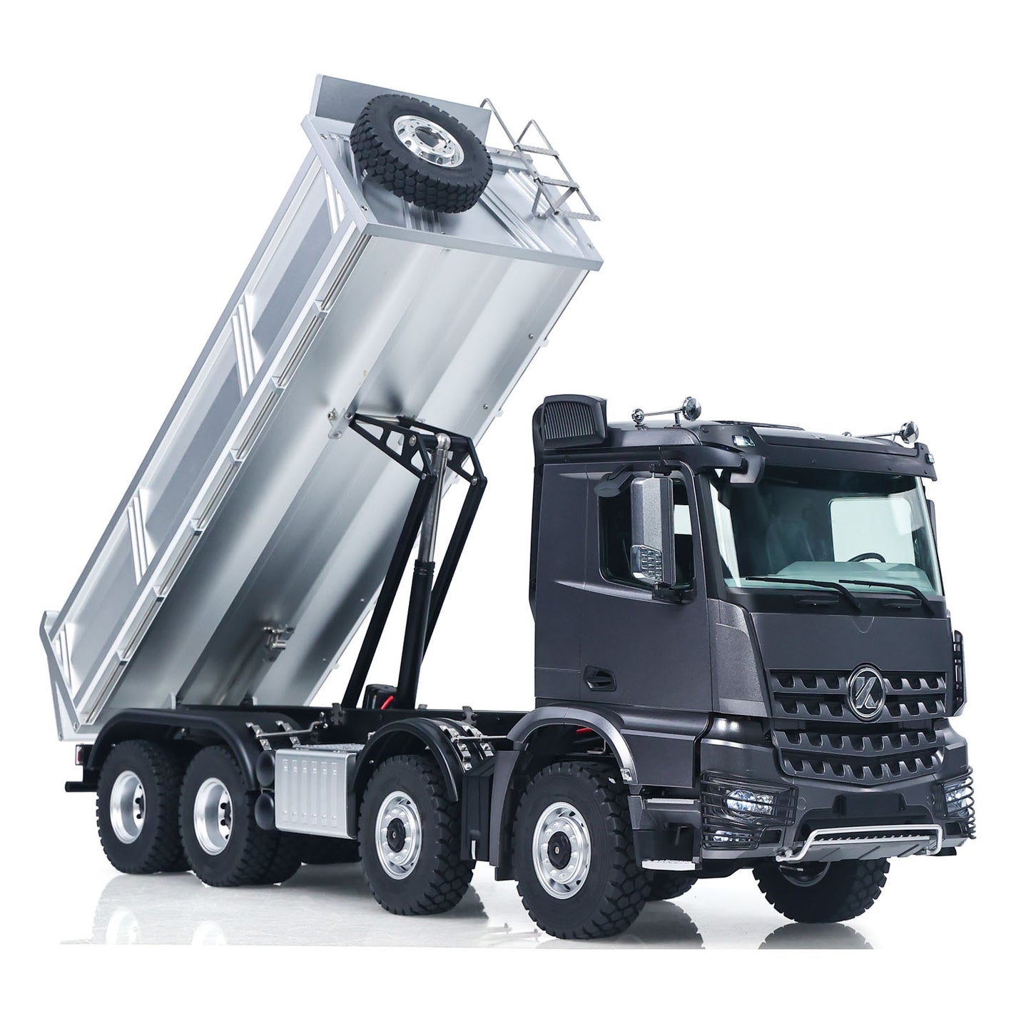 US Stock RTR Kabolite 8X8 1/14 RC Dump Truck K5703 Electric Lifting Remote Control Tipper Model 2Speed Gearbox Lights Sound System